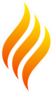 Swirling Flame Sticker