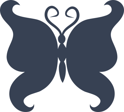 Swirly Butterfly Sticker