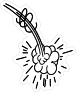 Swirly Cloud Comic Sticker