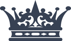 Swirly Crown Sticker