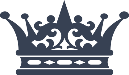 Swirly Crown Sticker