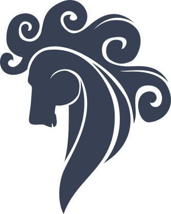 Swirly Horse Head Sticker