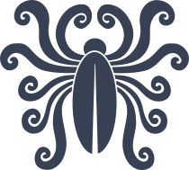 Swirly Spider Sticker
