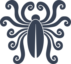 Swirly Spider Sticker