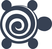 Swirly Turtle Sticker