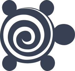 Swirly Turtle Sticker