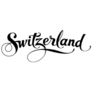 Switzerland Calligraphy Text Sticker
