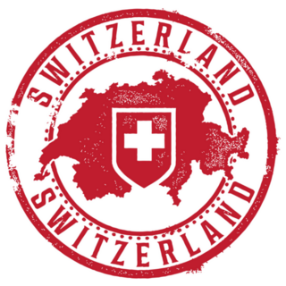 Switzerland European Country Stamp Sticker
