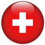 Switzerland Flag Circle Shape Sticker