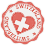 Switzerland Heart Flag Logo Sticker