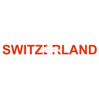 Switzerland Lettering Country Flag Sticker