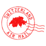 Switzerland Post Office Air Mail Sticker
