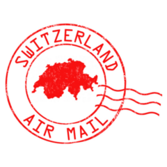 Switzerland Post Office Air Mail Sticker