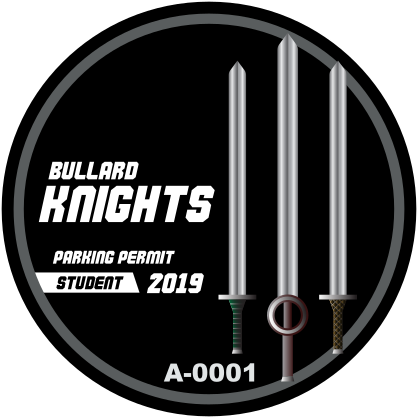 Swords School Circle Parking Permit Sticker