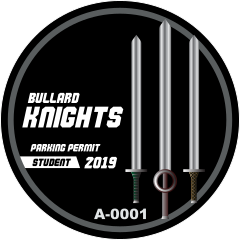 Swords School Circle Parking Permit Sticker