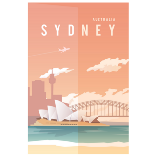 Sydney, Australia Opera House Harbour Bridge Sticker