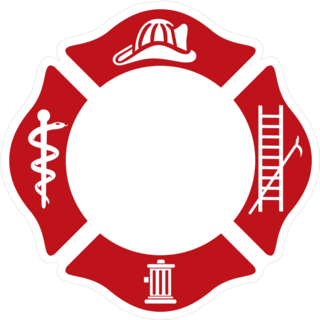 Symbol Of Fire Department Sticker