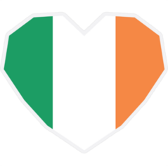 Symbol Of Love For Ireland Sticker