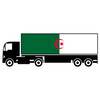 Symbol Of National Delivery Truck Algeria Sticker