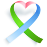Symbol Of Rare Disease Heart Ribbon Sticker