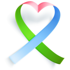 Symbol Of Rare Disease Heart Ribbon Sticker