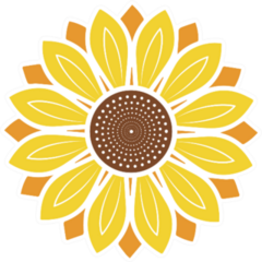 Symbol Of Sunflower Sticker