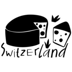 Symbols Of Switzerland Cheese Sticker