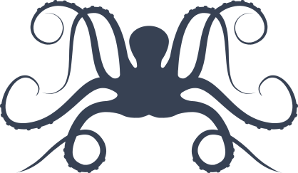 Symetrical Octopus Sticker