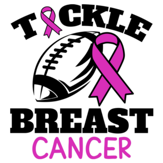 Tackle Breast Cancer American Football Sticker