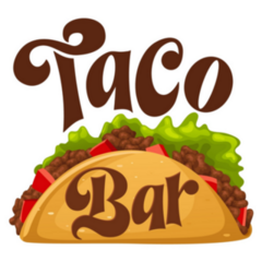 Taco Bar With Meat And Vegetables Sticker