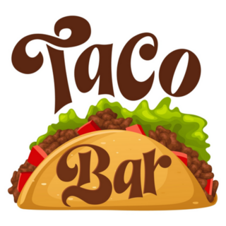 Taco Bar With Meat And Vegetables Sticker