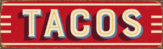Taco Metal Sign Sticker