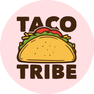 Taco Tribe On Pink Sticker