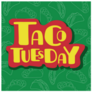 Taco Tuesday Funky Lettering Sticker