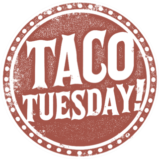 Taco Tuesday Stamp Sticker