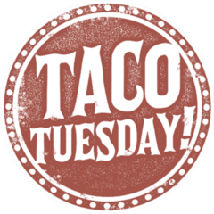 Taco Tuesday Stamp Sticker