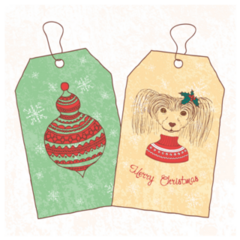 Tags Chinese Crested Sticker