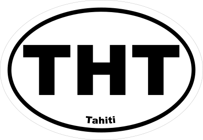 Tahiti Tht Oval Sticker
