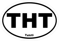Tahiti Tht Oval Sticker
