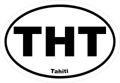Tahiti Tht Oval Sticker