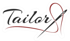 Tailor Logo With Needle And Thread Sticker