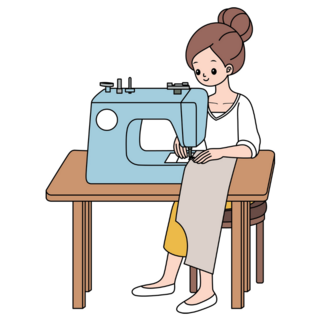 Tailor Sewing Sticker