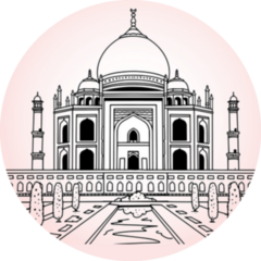 Taj Mahal The Indian City Of Agra Sticker