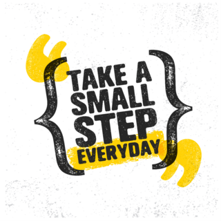 Take a Small Step Everyday Sticker