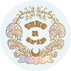 Take A Trip Psychedelic Magic Mushrooms Art Sticker