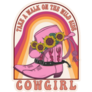 Take A Walk On The Wild Side Cowgirl Boots Sticker