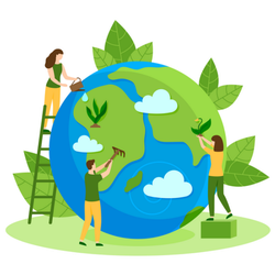 Take Care Of Our Planet Earth Day Sticker