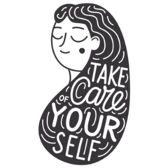 Take Care of Yourself Illustration Sticker