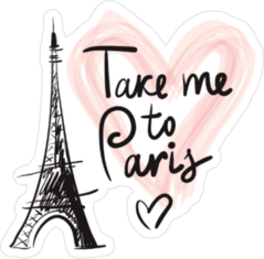 Take Me To Paris Sticker