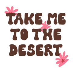 Take Me To The Desert Floral Cowboy Sticker 